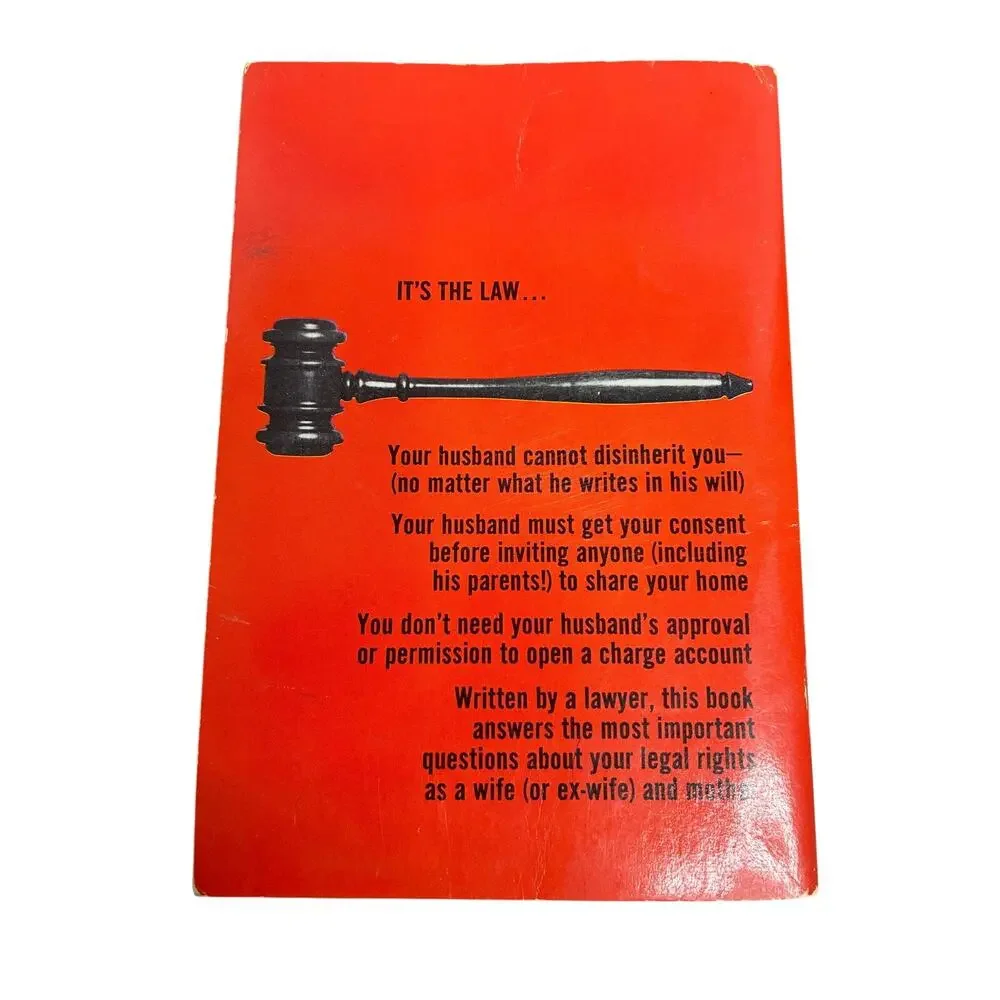 Dell Purse Book Wives Legal Rights by Richard T. Gallen 1967 Booklet
